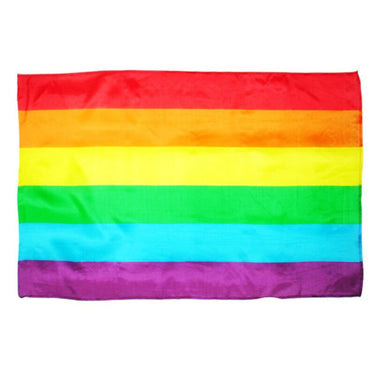 Grande Bandiera LGBT Pride Arcobaleno 90 x140 cm per Celebrazioni